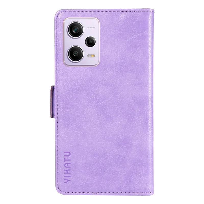Yikatu YK-007 Для Xiaomi Redmi Note 12 Pro 5g / 12 Pro Speed ​​5g / Poco X5 Pro 5g Кожаная Чехла Для Телефона Телефона - Фиолетовый