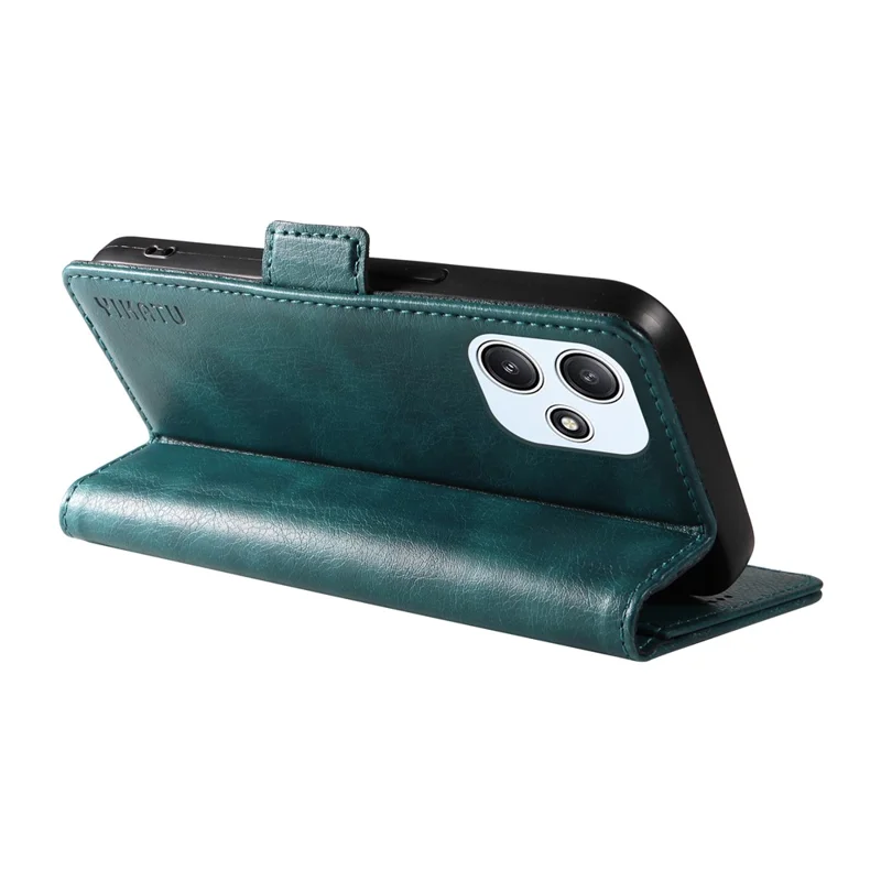 Yikatu YK-007 Pour Xiaomi Redmi 12 4G / 12 5G (global) / Couverture de Téléphone de Texture Litchi Poco M6 Pro 5G - Bleu