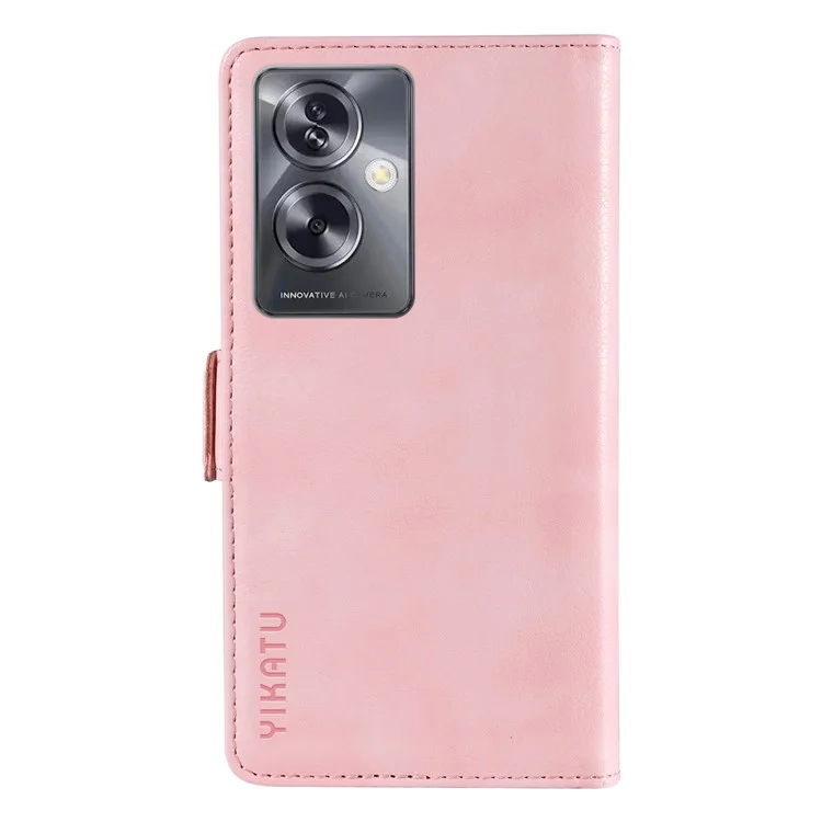 YIKATU YK-007 For Oppo A79 5G / A2 5G Leather Phone Case Litchi Texture Phone Shell - Pink