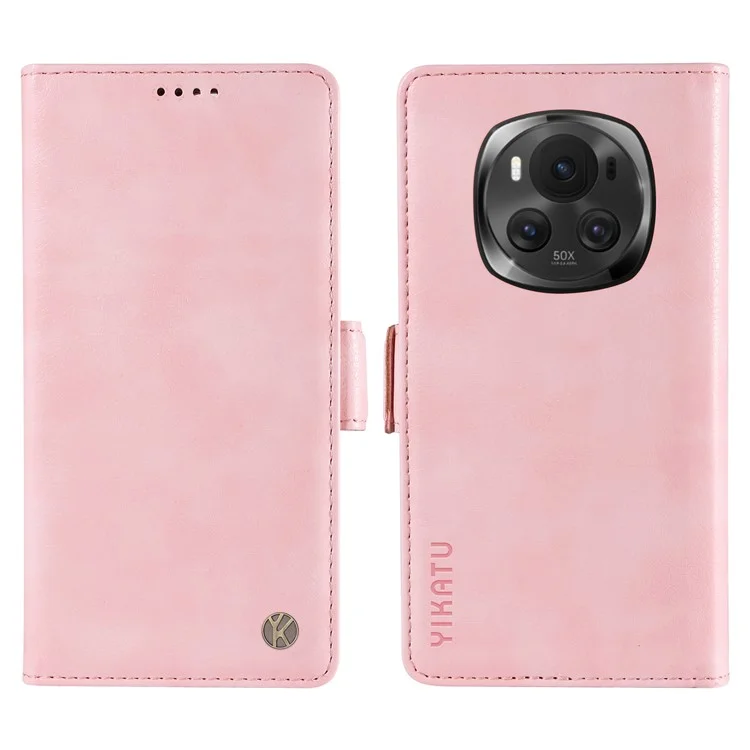 Чехол для телефона YIKATU YK-007 For Honor Magic6 5G - розовый, с фактурой лайки