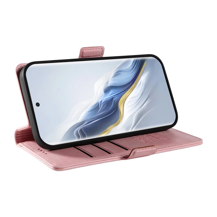 Чехол для телефона YIKATU YK-007 For Honor Magic6 5G - розовый, с фактурой лайки