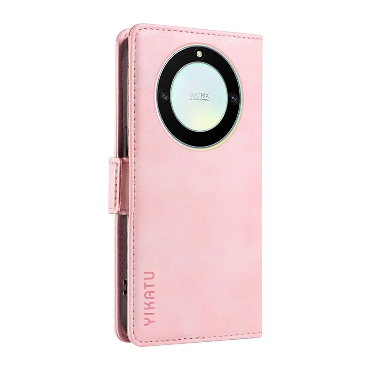 YIKATU YK-007 Para Honor X40 5G / X9a 5G / Magic5 Lite 5G Funda de Teléfono Textura de Piel de Litchi Cartera - Rosa