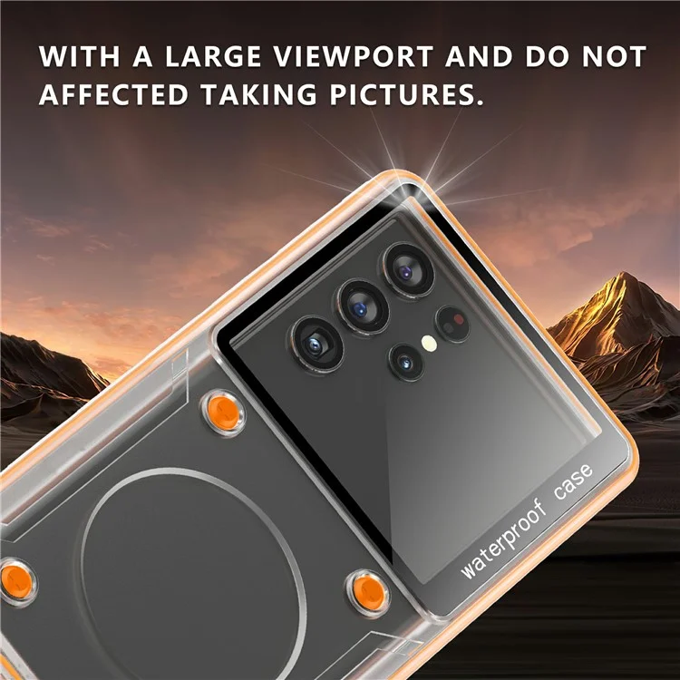 Universal IP68 Waterproof Case Phone Underwater Protection Cover for Phones Below 6.9-inch - White