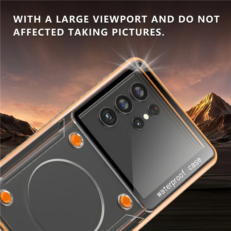 Universal IP68 Waterproof Case Phone Underwater Protection Cover for Phones Below 6.9-inch - Black