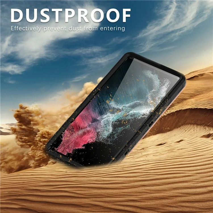 Universal IP68 Waterproof Case Phone Underwater Protection Cover for Phones Below 6.9-inch - Black