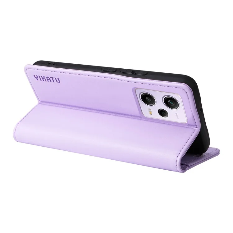 YIKATU YK-001 For Xiaomi Poco X5 Pro 5G / Redmi Note 12 Pro Speed 5G / Note 12 Pro 5G Case Magnetic Closing PU Leather Cover - Light Purple