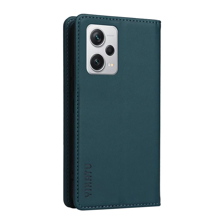 YIKATU YK-001 per Xiaomi Redmi Note 12 Pro+ 5G Cover per cellulare Chiusura magnetica Custodia in pelle telefonica - Verde