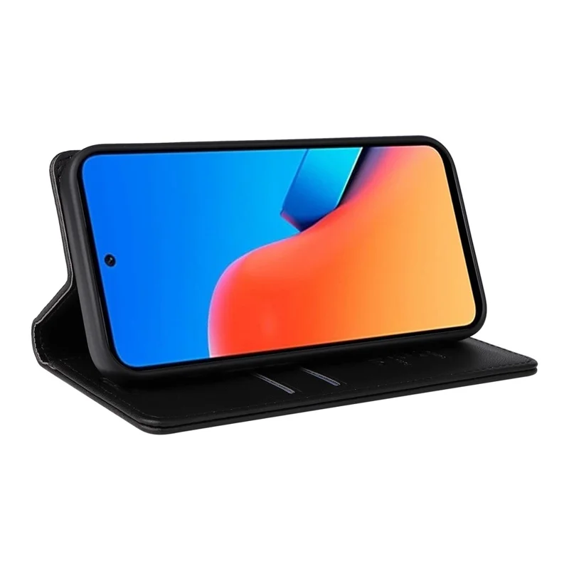 YIKATU YK-001 Per Xiaomi Redmi 12 4G / 5G (Globale) / Poco M6 Pro 5G Custodia in Pelle Portafoglio Custodia per Telefono - Nero