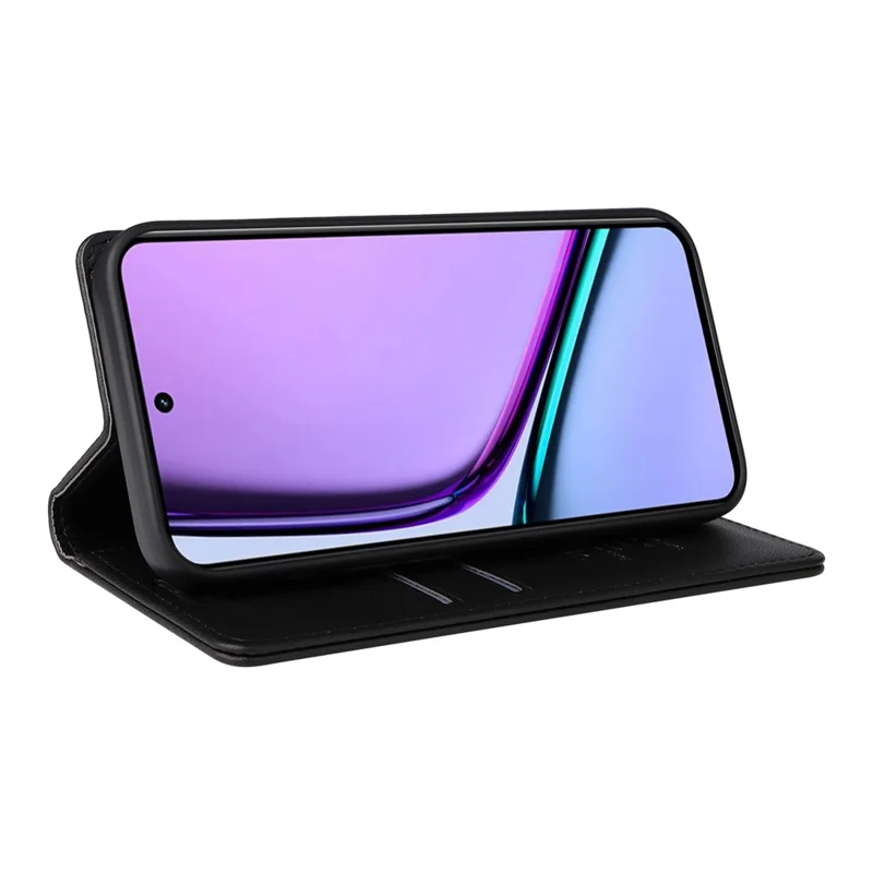 YIKATU YK-001 For Realme C67 4G Case Shockproof Leather Wallet Phone Cover - Black