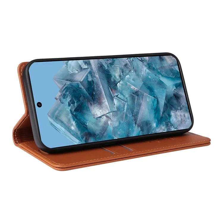 YIKATU YK-001 Per Google Pixel 8 Pro Case Resistente agli urti Cover telefonica in pelle - Marrone