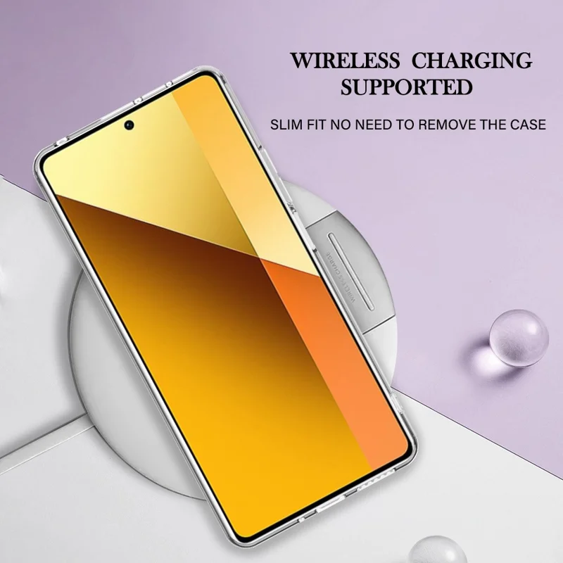 YB IMD Series-16 Style-E For Xiaomi Redmi Note 13 5G Case Electroplating Edge TPU Slim-Fit Back Cover - Purple