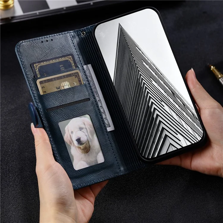 013 Style For iPhone 6 / 6s / 7 / 8 4.7-inch / SE(2020) / SE(2022) Case 6 Card Slots Wallet Flip Stand Phone Cover - Blackish Green