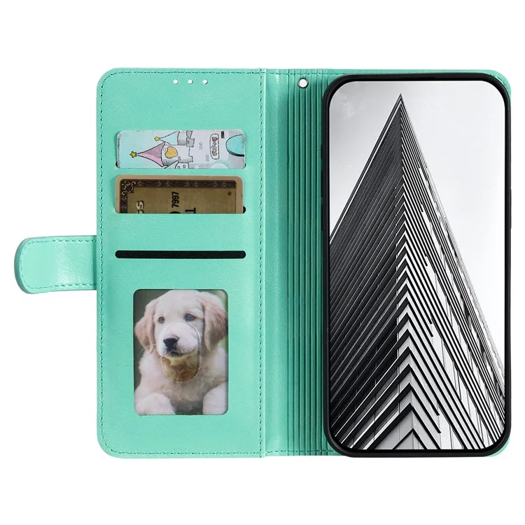 013 Style For iPhone 13 Pro Max 6.7 inch Case Magnetischer Ständer Flip-Handyhülle mit 6 Kartenfächern - Minzgrün