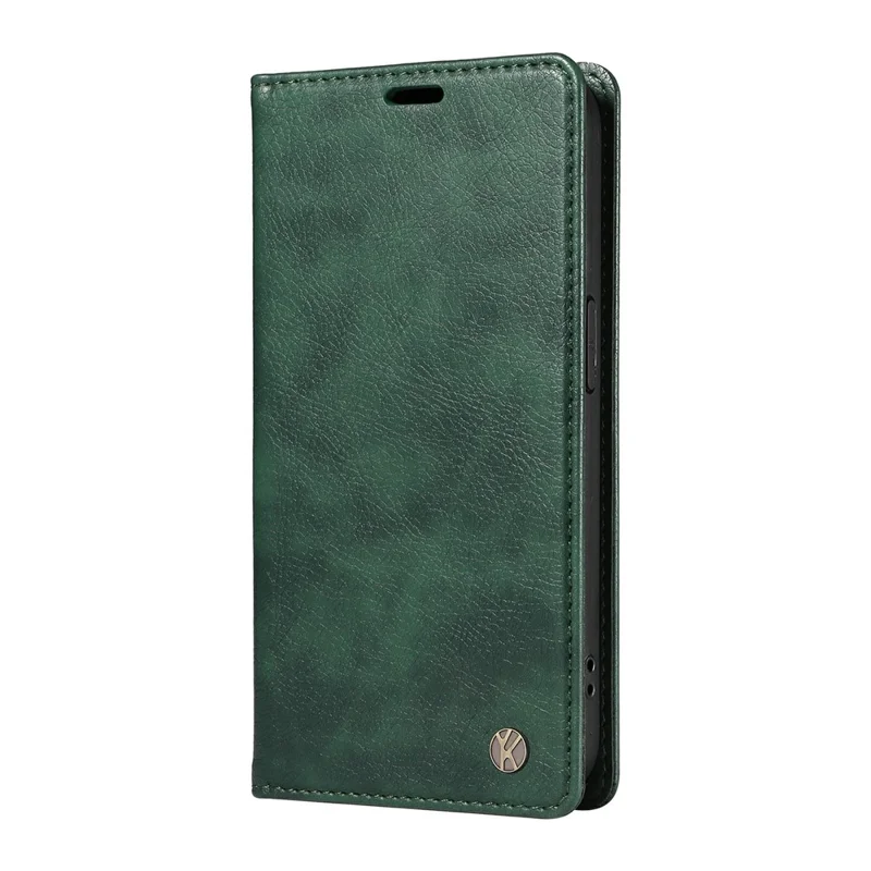 YIKATU YK-006 For iPhone 13 Wallet Case Anti-Scratch Leather Phone Cover - Green
