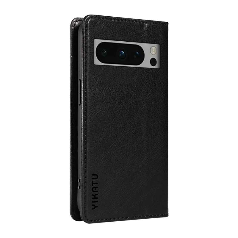 YIKATU YK-006 For Google Pixel 8 Pro Case Litchi Texture Leather Wallet Phone Cover - Black