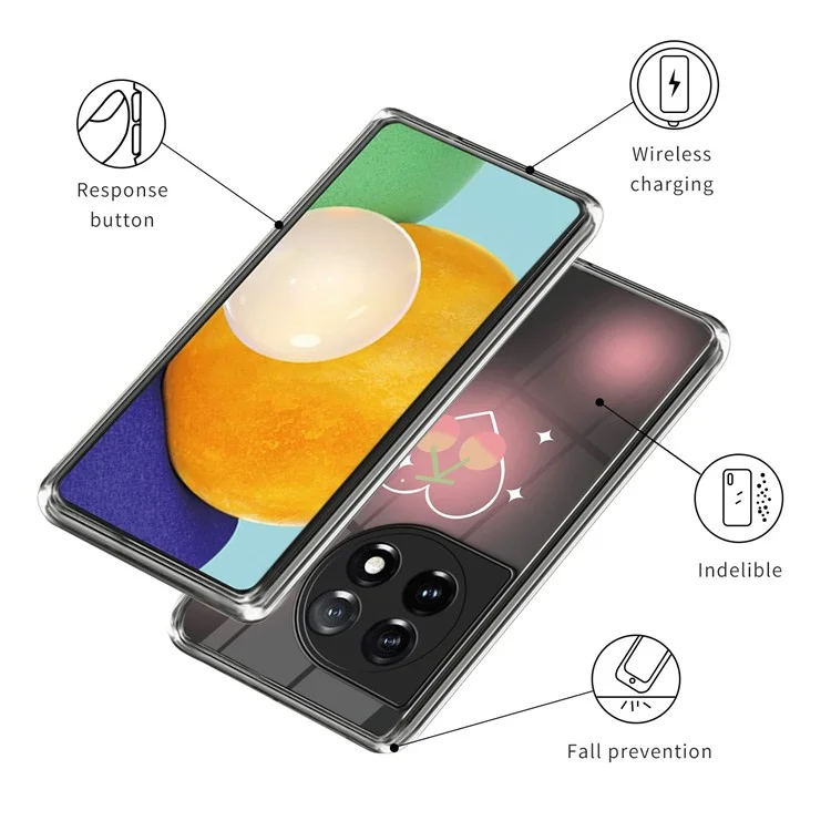 For OnePlus Ace 3 5G / 12R 5G Case Pattern Printing Drop-proof TPU Protective Shell - Style M