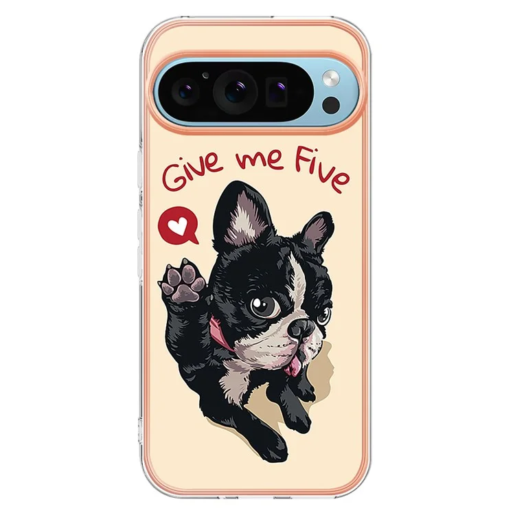 YB IMD Series-19 Style-D Für Google Pixel 9 Pro XL Handyhüllen TPU Musterprint Cover - Hund