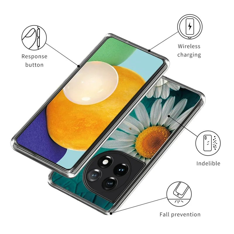 For OnePlus Ace 3 5G / 12R 5G Case Pattern Printing Slim TPU Phone Cover - Style H