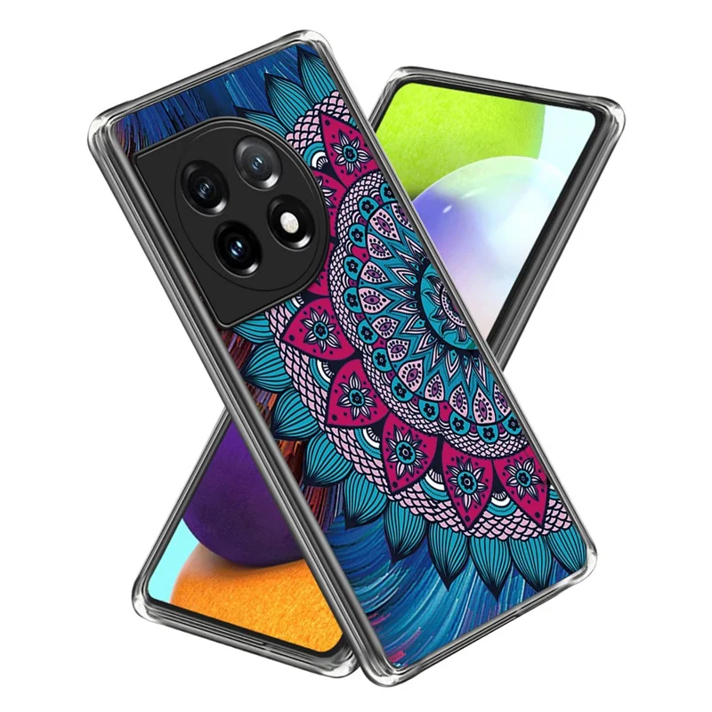 For OnePlus Ace 3 5G / 12R 5G Case Pattern Printing Slim TPU Phone Cover - Style P