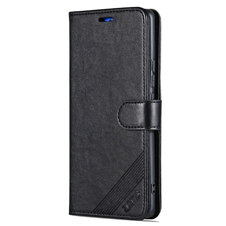 AZNS For Honor Magic6 5G Case Flip Wallet Phone Leather Cover mit Faltständer - Schwarz
