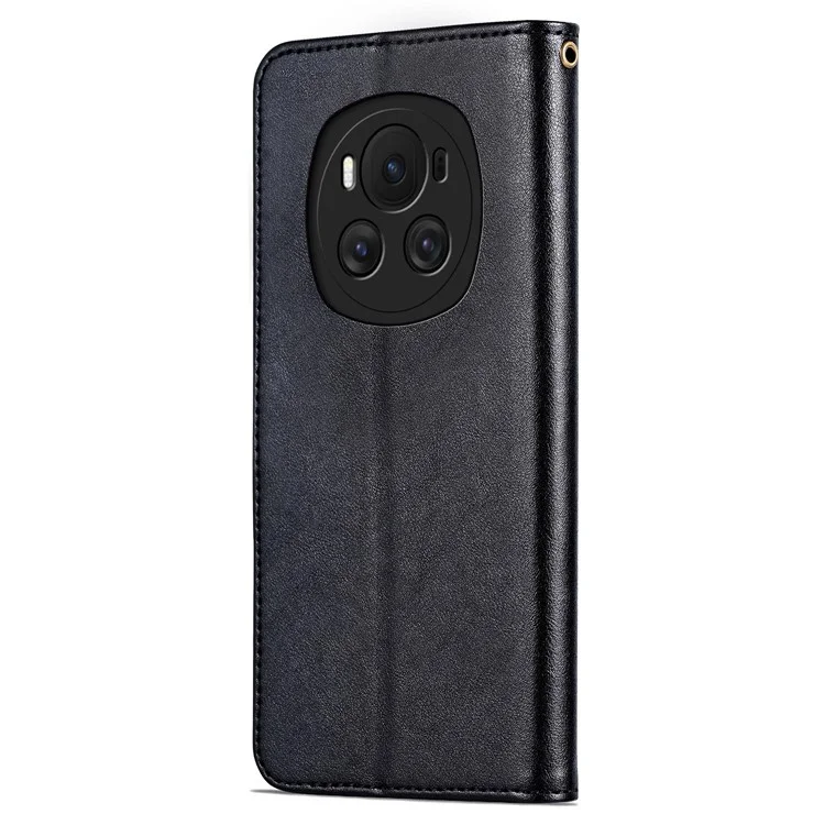 AZNS For Honor Magic6 5G Case Flip Wallet Phone Leather Cover mit Faltständer - Schwarz