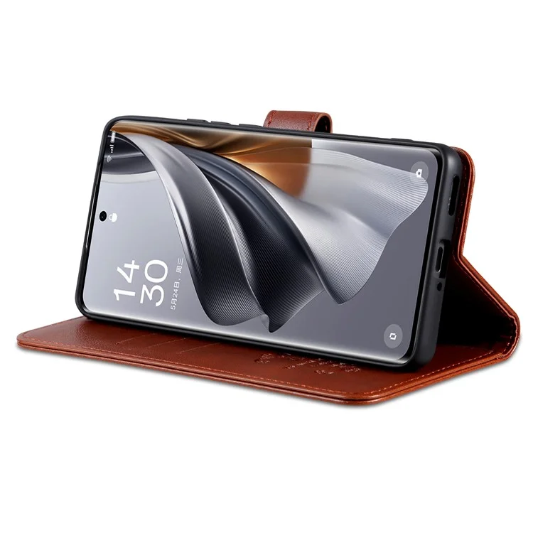 AZNS Para vivo S18e 5G Case Capa de Carteira de Couro PU + TPU - Marrom