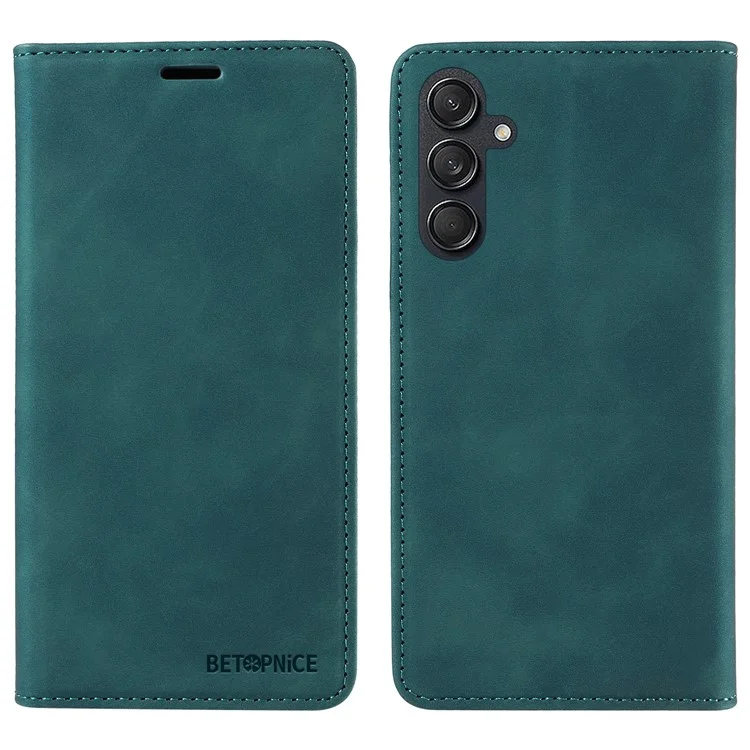 BETOPNICE 003 Para Samsung Galaxy M55 5G / C55 5G / F55 5G Funda Magnética de Cuero con Cierre - Verde