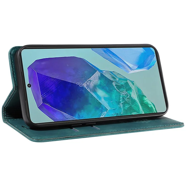 BETOPNICE 003 Para Samsung Galaxy M55 5G / C55 5G / F55 5G Funda Magnética de Cuero con Cierre - Verde