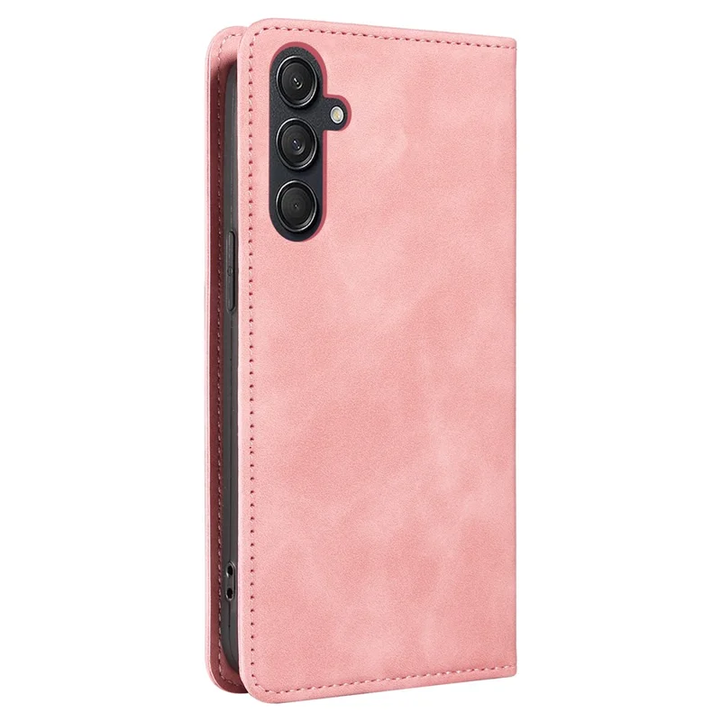BETOPNICE 003 For Samsung Galaxy M55 5G / C55 5G / F55 5G Case Magnetic Closing Leather Cover RFID Blocking Wallet - Pink