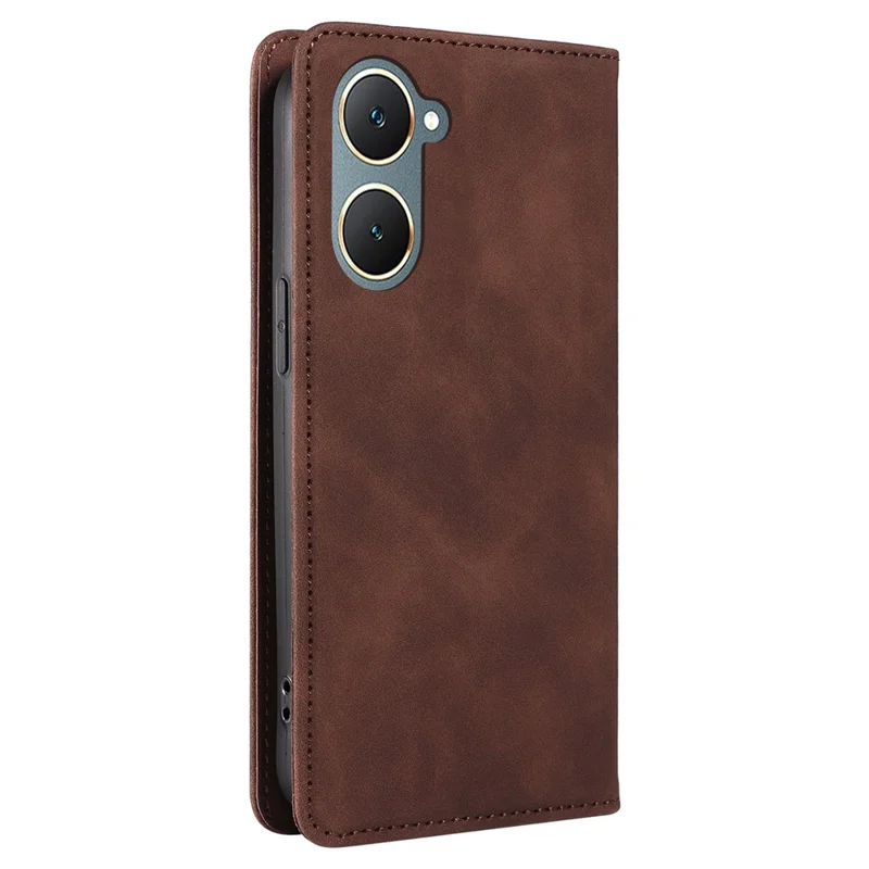 BETOPNICE 003 For vivo Y03 Case RFID Blocking Wallet Leather Flip Phone Cover - Brown