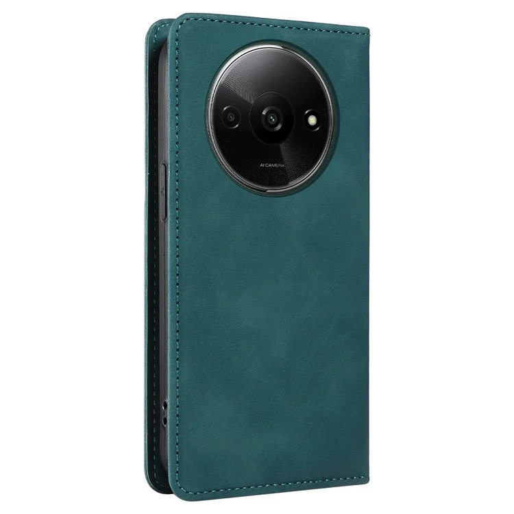 BETOPNICE 003 per Xiaomi Redmi A3 / Poco C61 4G Custodia RFID Blocking Wallet in pelle+TPU Protezione del telefono - Verde