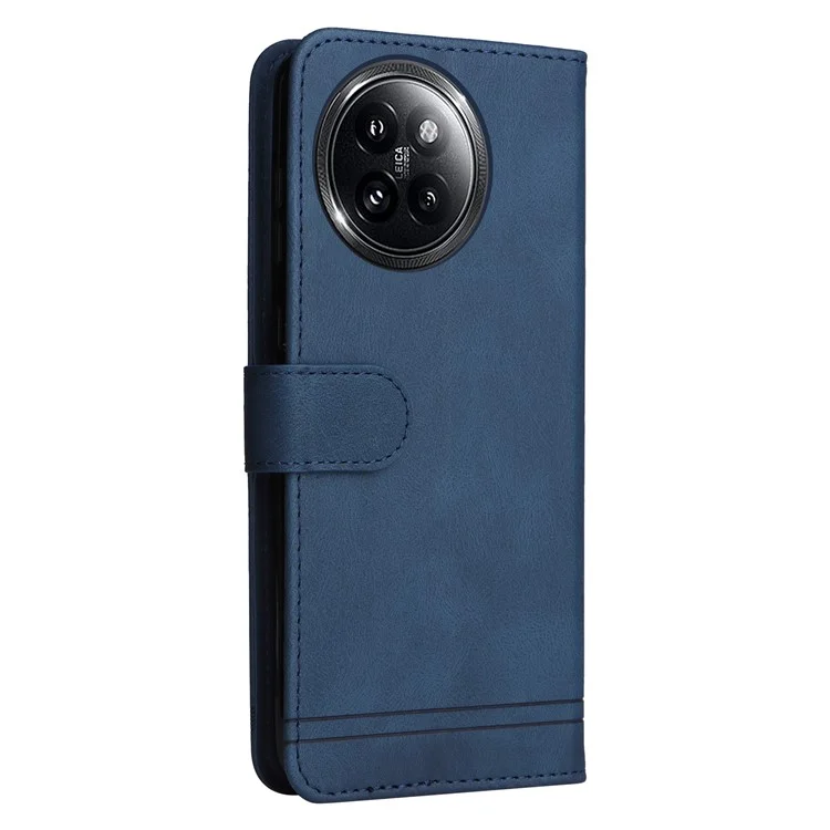 Para Xiaomi Civi 4 Pro 5G / 14 Civi 5G Funda Skin-Touch Cartera de Cuero Plegable - Azul