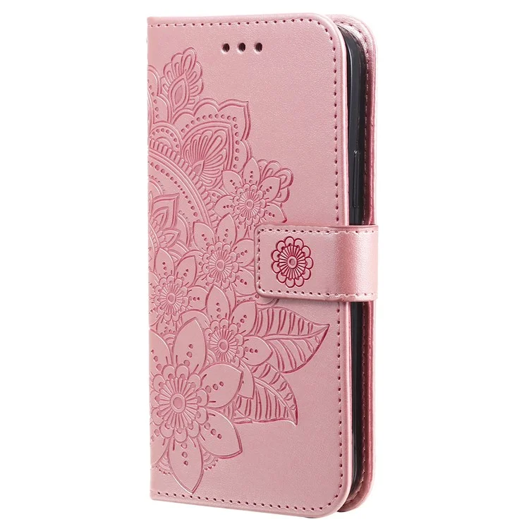 Чехол-бумажник для Xiaomi 14 Ultra с цветочным узором - Розовый