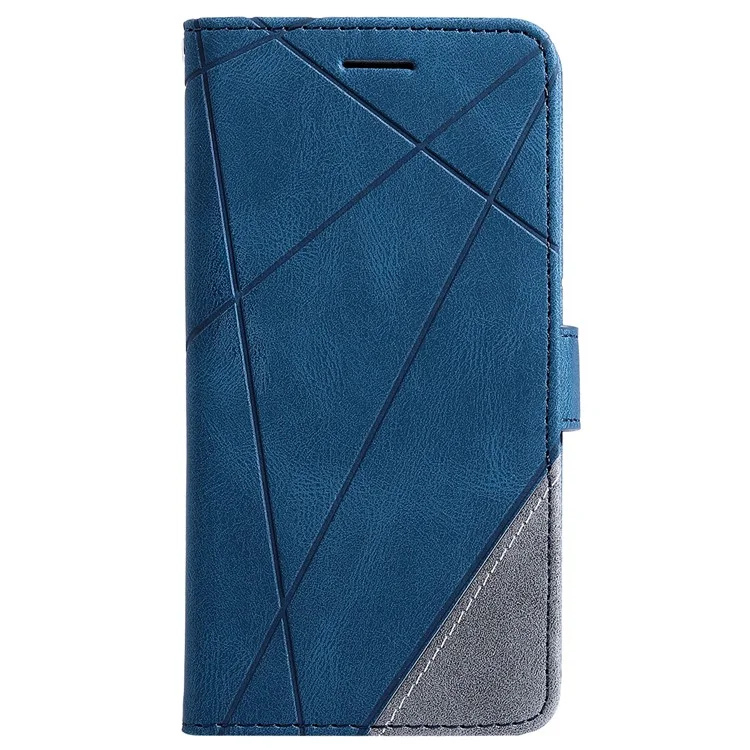 For Samsung Galaxy S24 Ultra Case PU Leather Skin-touch Phone Wallet Cover with Magnetic Clasp - Blue