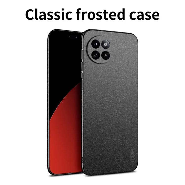 MOFI Shield Matte Series para Xiaomi Civi 4 Pro 5G / 14 Civi 5G Funda Anti-Huellas Dactilares Cubierta de Teléfono de PC Mate - Negro