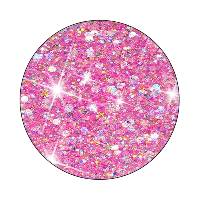 Für iPhone 15 Rückwandschutz-Hülle Sparkle Epoxy Handy-TPU-Abdeckung - Pink