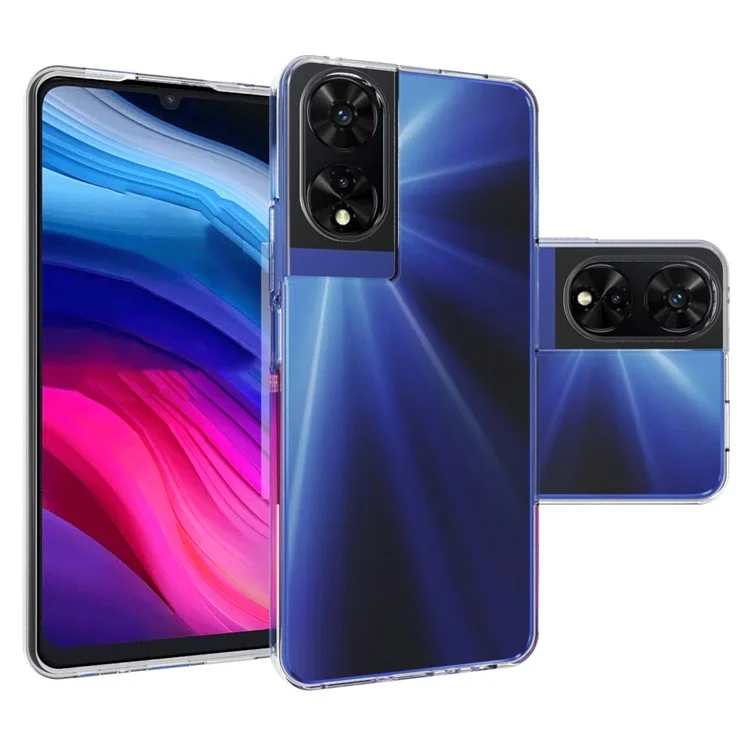 Funda para TCL 505 Carcasa Transparente TPU Cubierta Protectora de Teléfono Ultrafina Carcasa de Teléfono con Agujero para Gran Lente