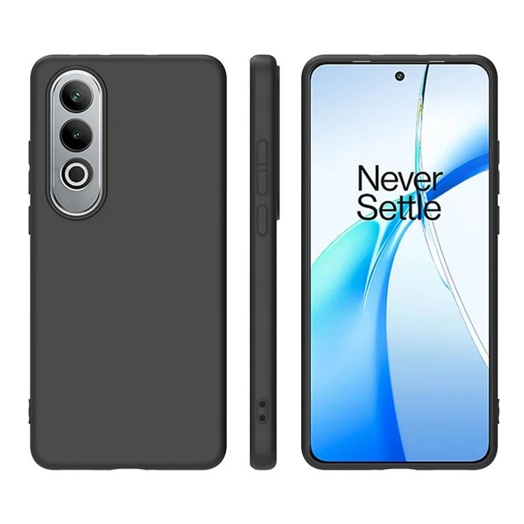 Pour le boîtier OnePlus Nord CE4 5G, finition mate, TPU souple et protection pour téléphone - Noir