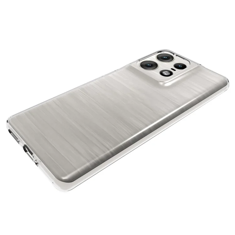 For Motorola Edge 50 Pro 5G TPU Case Ultra Slim Clear Phone Cover with Big Lens Hole