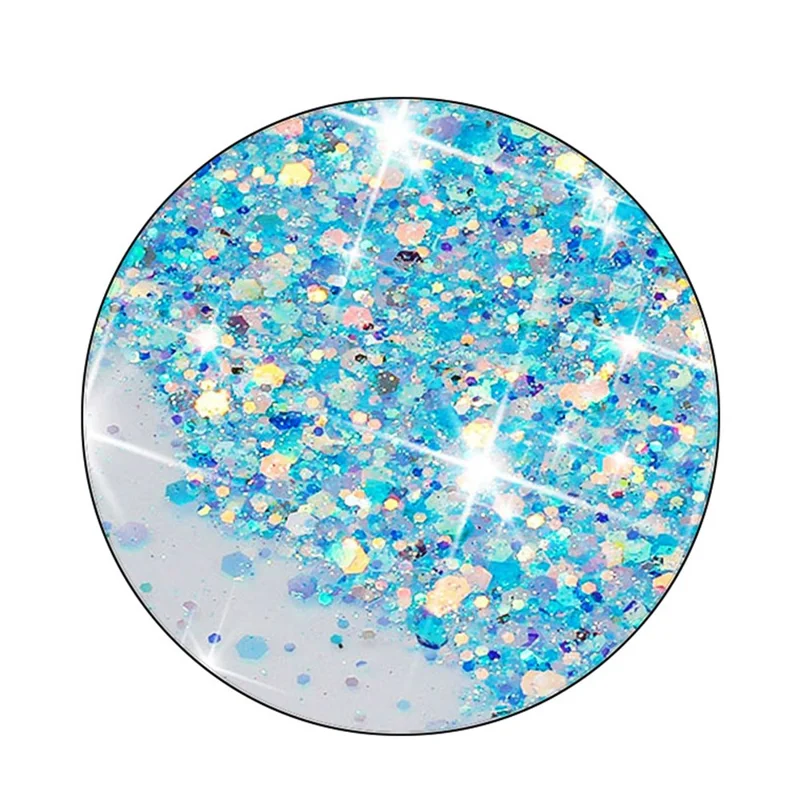 For Samsung Galaxy A55 5G TPU Phone Cases Epoxy Luminous  Anti-Scratch Phone Cover - Blue