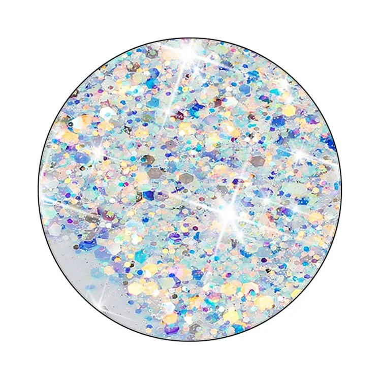 Para Samsung Galaxy A05s 4G Luminous Phone Cover Epoxy Glitter Sparkle TPU Phone Case - Blanco