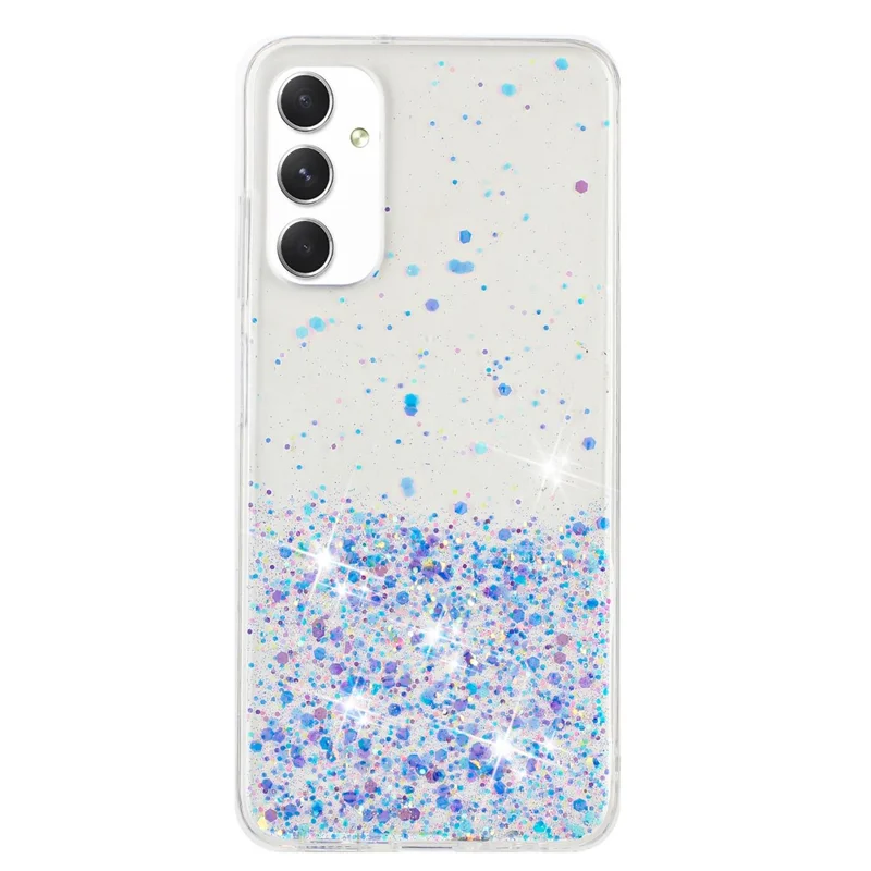 For Samsung Galaxy A05s 4G Luminous Phone Cover Epoxy Glitter Sparkle TPU Phone Case - Purple
