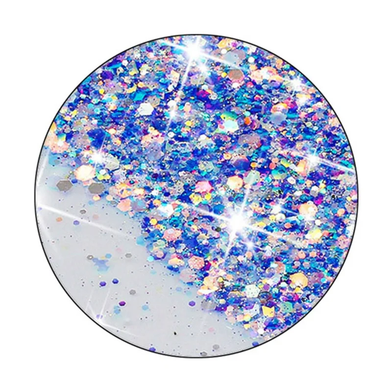 For Samsung Galaxy A05s 4G Luminous Phone Cover Epoxy Glitter Sparkle TPU Phone Case - Purple
