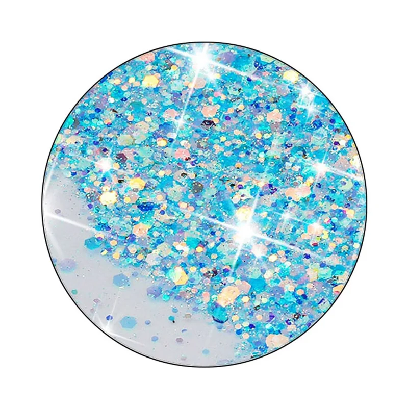 For Samsung Galaxy A05 4G Phone Case Sparkle Luminous Epoxy TPU Back Cover - Blue