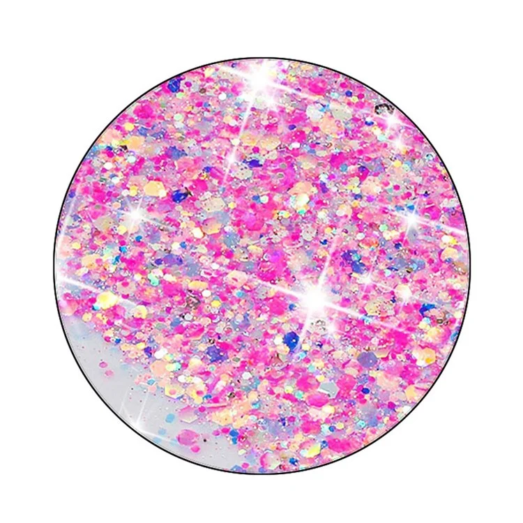 TPU Phone Cover for iPhone X / XS 5.8 inch Cases Anti-Scratch Epoxy Glitter Sparkle Luminous Phone Shell - Pink