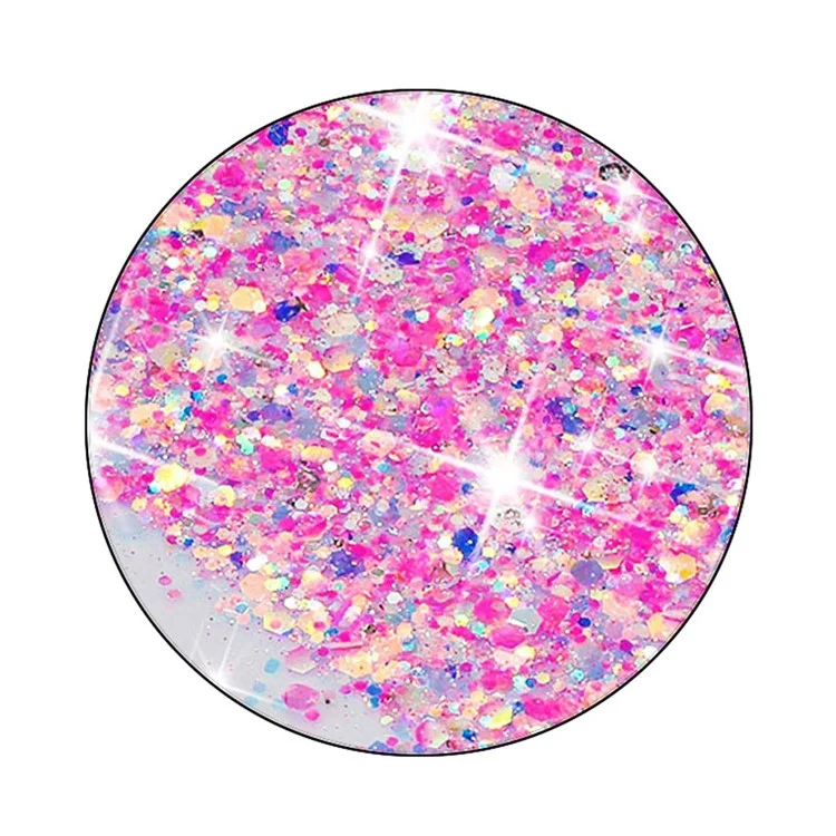 Coque arrière pour iPhone 11 Pro Max Glow In The Dark Epoxy TPU Glitter Sparkle Mobile Phone Cover - Rose