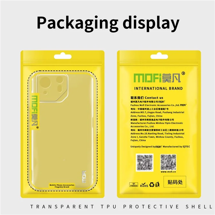MOFI Para Asus ROG Phone 8 Pro 5G Capa de Telefone Celular Flexível Anti-Arranhões TPU