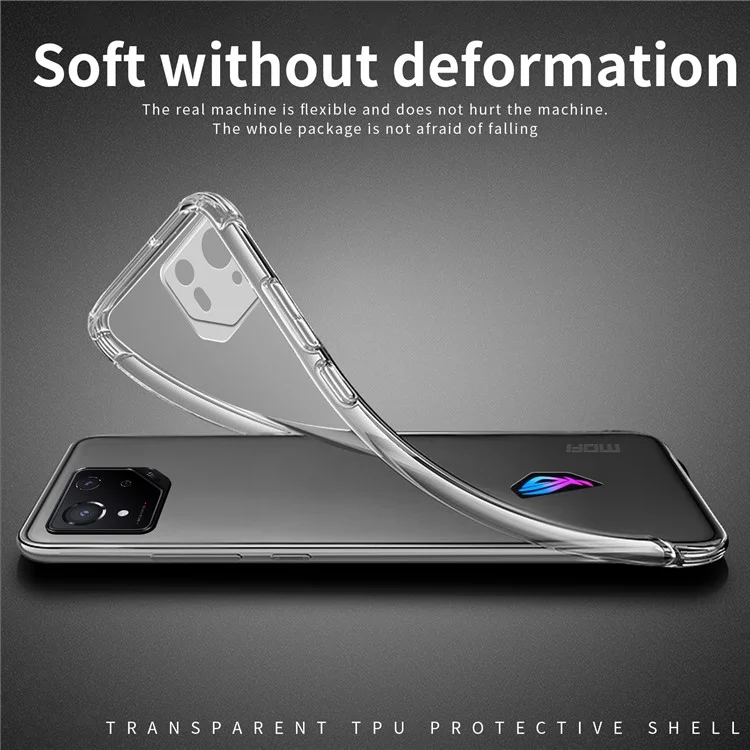 MOFI Para Asus ROG Phone 8 Pro 5G Capa de Telefone Celular Flexível Anti-Arranhões TPU