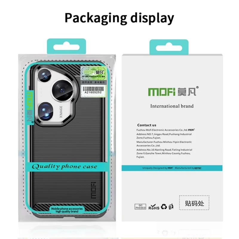 MOFI JK TPU Series-1 For Huawei Pura 70 Ultra Case Soft TPU Protective Phone Cover - Black