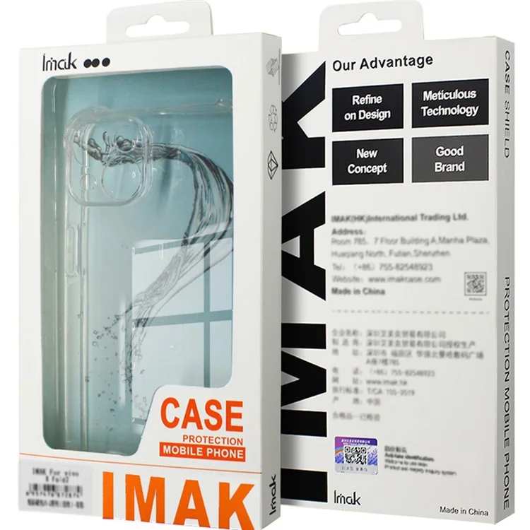 IMAK Para Oppo K12 / OnePlus Nord CE4 5G Capa de Telefone TPU Proteção Contra Quedas Capa de Telefone Transparente HD - Preto Transparente